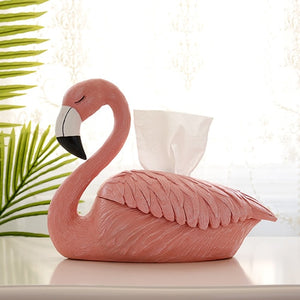 Flamingo Tissue Box